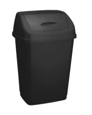 black-rectangular-bin-with-swing-lid-25lt