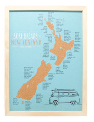 surf-breaks-of-nz-pin-cork-map-of-nz-297x42cm
