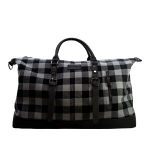 waikawa-check-overnight-bag-grey-black-60x30h