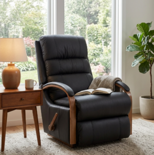 Arrowtown Std La Z Boy Recliner Cat L Black Leathe