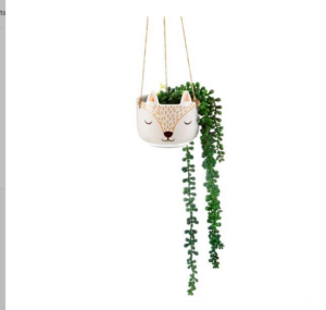 woodland-fox-hanging-planter-with-string-12x11cm