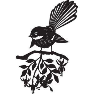 fantail-on-branch-metal-wall-art-50cm