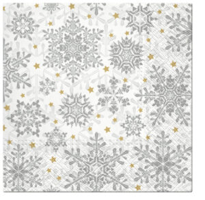 christmas-napkins-glowing-stars-silver