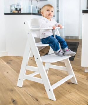 Hauck Alpha+ Wooden Highchair White