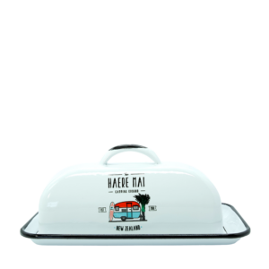 haere-mai-white-enamel-butter-dish