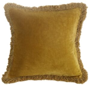 sabel-mustard-feather-cushion-50x50cm