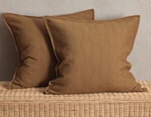 ansel-dijon-cotton-waffle-euro-pillowcases-setof2
