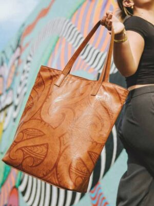 Miriama Grace-Smith Fendalton Tan Tote 33X40Cm