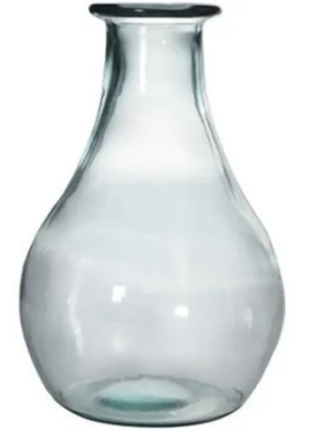 recycled-glass-green-tone-shorter-vase-20x31cm