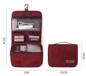 red-hanging-toiletry-bag