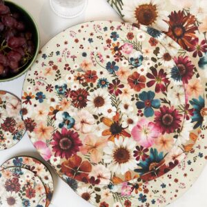 flowerbed-round-placemats-set-of-4-32cm