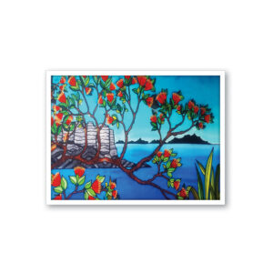 jo-may-framed-canvas-print-pohutukawa-40x30h