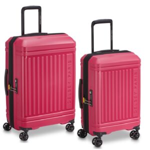 delsey-lutece-magenta-cabin-large-luggage-combo