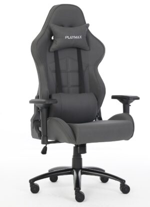 playmax-fabric-gaming-chair-grey