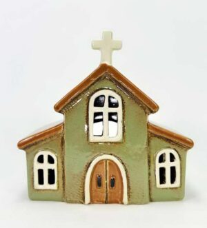 ceramic-green-church-tealight-house-7x85x16h