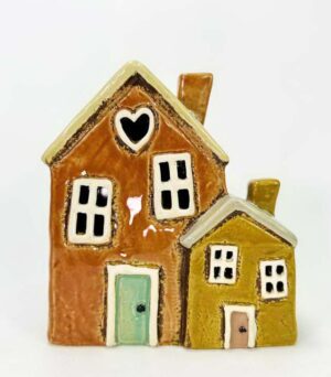 ceramic-orange-cottage-tealight-house-14x85x15h