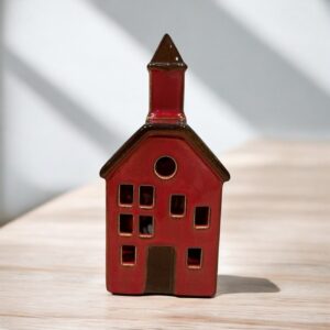 ceramic-red-church-sml-tealight-house-85x72x18h