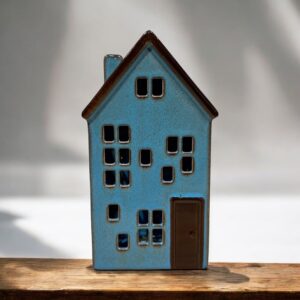 ceramic-large-blue-tealight-house-12x88x22h