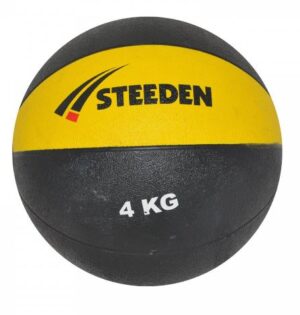 steeden-medicine-ball-4kg-yellow-black
