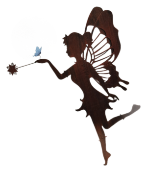 fairy-garden-stake-with-butterfly-rustic-metal