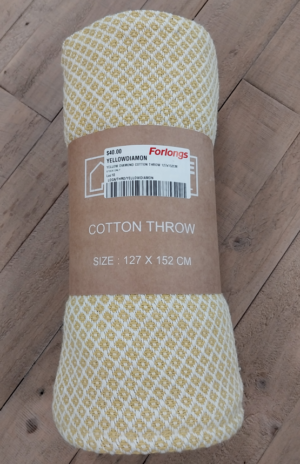 yellow-diamond-cotton-throw-127x152cm