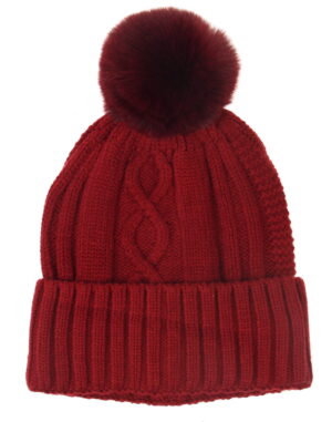 cable-knit-beanie-red
