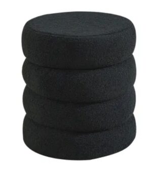 baxter-black-bocule-ottoman-40x40x40