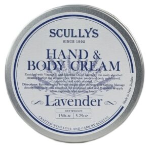 Scullys Lavender Hand And Body Cream 130Gm