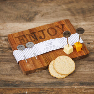 Cheese Board With Pin Markers 24X19Cm