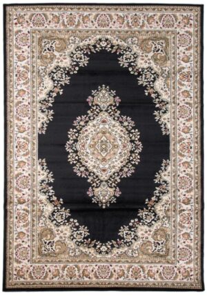 Iranshar Traditional Jewel Black Rug 1.6x2.3M
