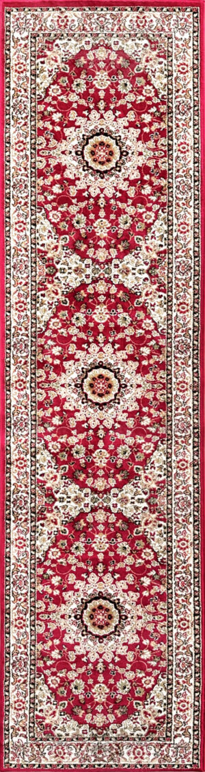 Iranshar Traditional Bordeaux Red Runner 0.8x3.0M
