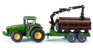 Siku John Deere Tractor W Forestry Trailer 1:50