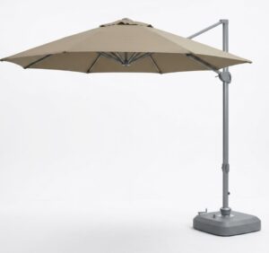 Cantilever Outdoor Umbrella Natural 3.3M Crank Han