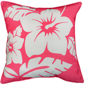 Hibiscus Red Outdoor Cushion 45X45Cm Print