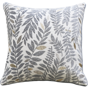 Elijah Cream Silver 100% Polyester Cushion 45X45Cm