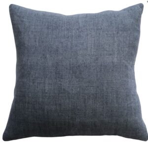 Indira French Navy Linen Cushion 55X55Cm