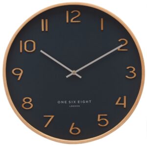 Wallace Petrol Blue Gold 30Cm Silent Wall Clock