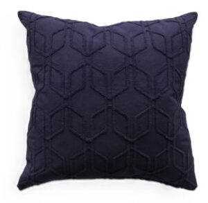 Broadbeach Ink Blue 100% Cotton Cushion 45X45Cm