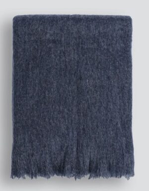 Fiesta Mood Indigo Brushed Acrylic Throw 125X150Cm