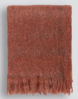 Fiesta Rust Brushed Acrylic Throw 125X150Cm
