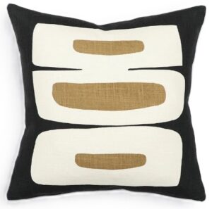 Joelene Black Cushion 50X50 100% Cotton