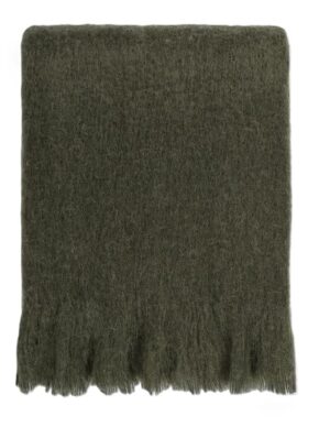 Fiesta Olive Brushed Acrylic Throw 125X150Cm