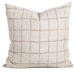 Harrison Taupe Feather Filled Cushion 55X55Cm
