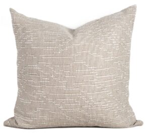 Alder Oat Woven Feather Filled Cushion 55X55Cm