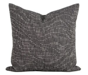 Alder Dark Choc Woven Feather Filled Cushion 55X55