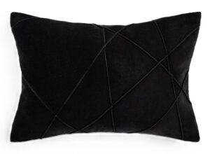 Alba Black Cotton Cushion 35X50Cm