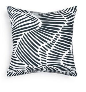 Contours Black Outdoor Cushion 50X50Cm