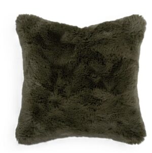 Pelage Olive Faux Fur Cushion 50X50