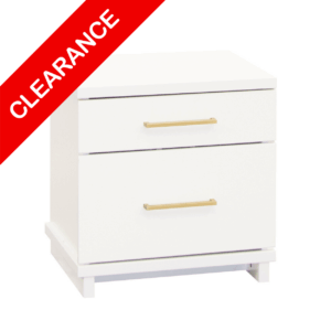 Franz 2Dr Bedcab White W/Gold Handles