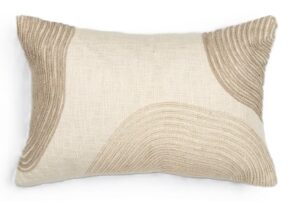 Amber Ivory Embroidered Cushion 35X50Cm